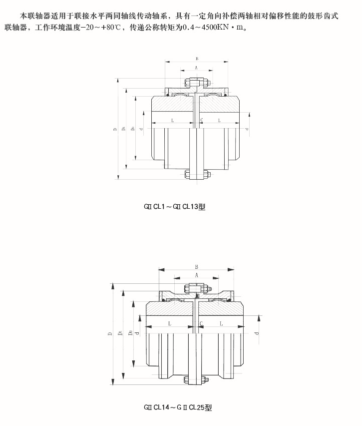 CIICL型鼓形齒式聯軸器